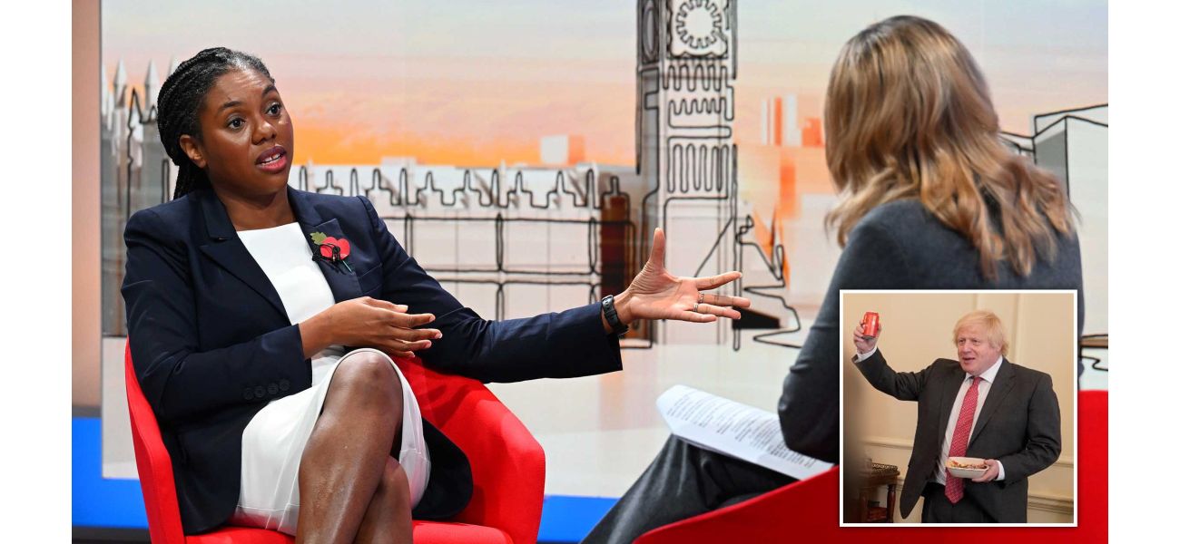 Kemi Badenoch believes the government should not have been fined for Partygate.
