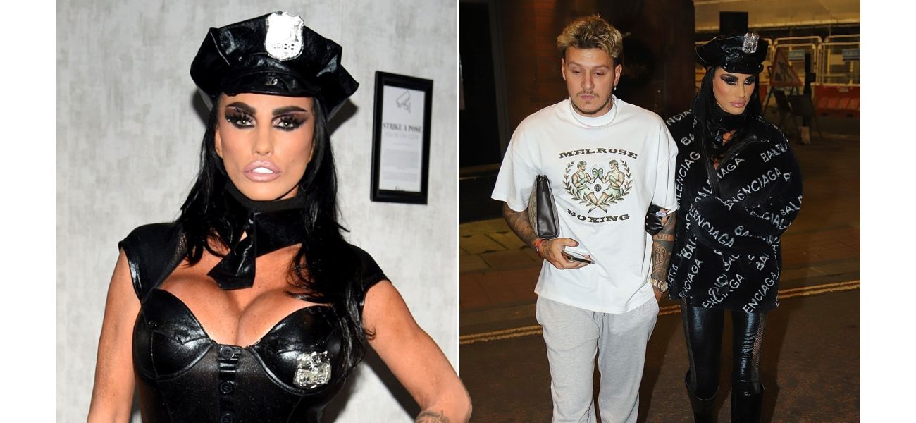 Katie Price pokes fun at her legal troubles by wearing a sexy outfit.