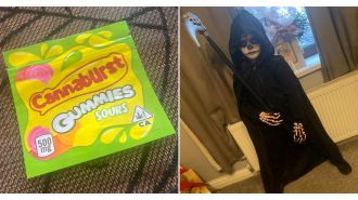 Child was accidentally given candy with cannabis while trick or treating at 7 years old.