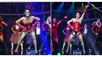 Jason Donovan's performance in Rocky Horror creates controversy among fans as some audience members leave.