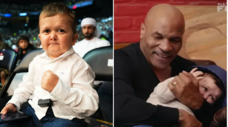 Former heavyweight boxer Mike Tyson shares thoughts on viral video featuring Hasbulla, a popular social media personality.