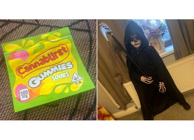 Child was accidentally given candy with cannabis while trick or treating at 7 years old.