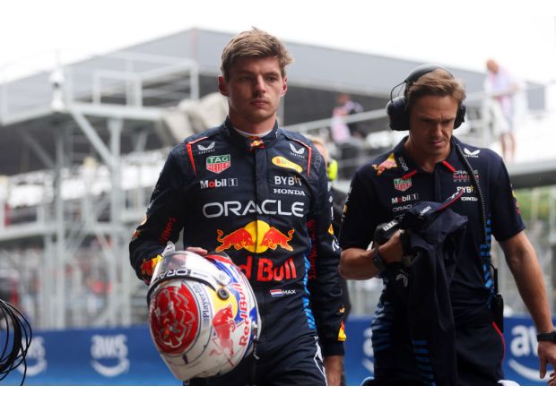 Max Verstappen's profanity-laced outburst following red flag controversy at Brazilian Grand Prix.