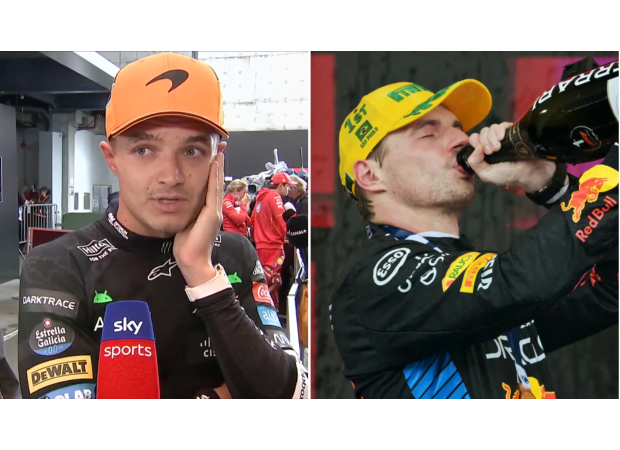 Lando Norris believes Max Verstappen's recent Formula 1 victory was fortunate, as his own chances of winning the title have diminished.