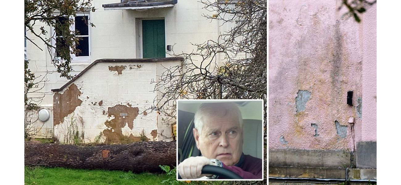 Prince Andrew's multi-million pound home is falling apart, with damage such as cracks and mold.