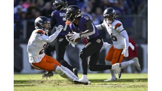 Broncos dominated by Ravens, suffering 41-10 defeat with four consecutive TD drives.