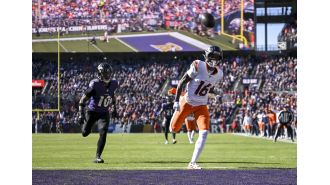 Keeler suggests that the Broncos and quarterback Bo Nix were revealed as not being true playoff contenders by the Ravens, and that they should consider making trades before the deadline.