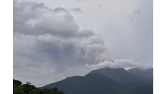 Six people died following a volcanic explosion on a secluded Indonesian island.