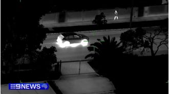 Video shows police detaining teenagers with stolen Porsche.