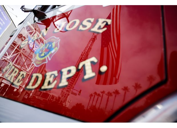 Ten people in San Jose were forced to leave their homes due to a fire in a residential building.