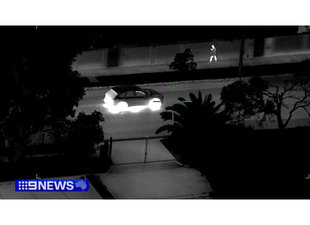 Video shows police detaining teenagers with stolen Porsche.