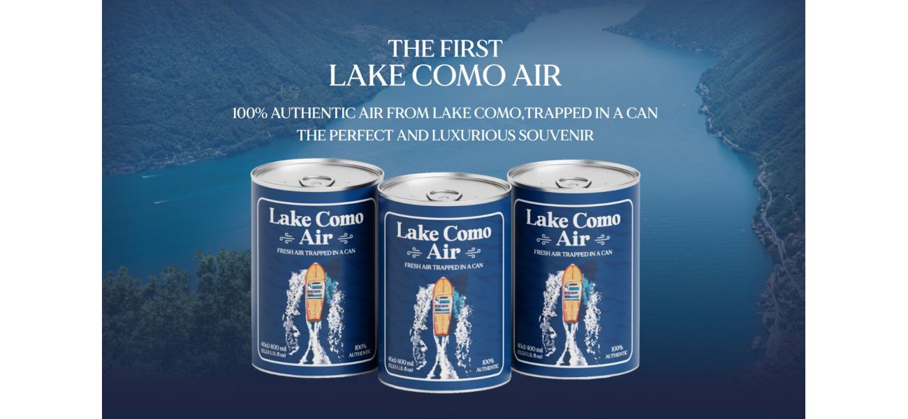 An Italian tourist destination is selling cans of its air, and they come at a price.