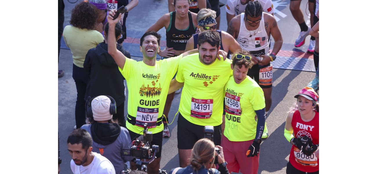 TV celeb completes NY Marathon 3 months after neck injury