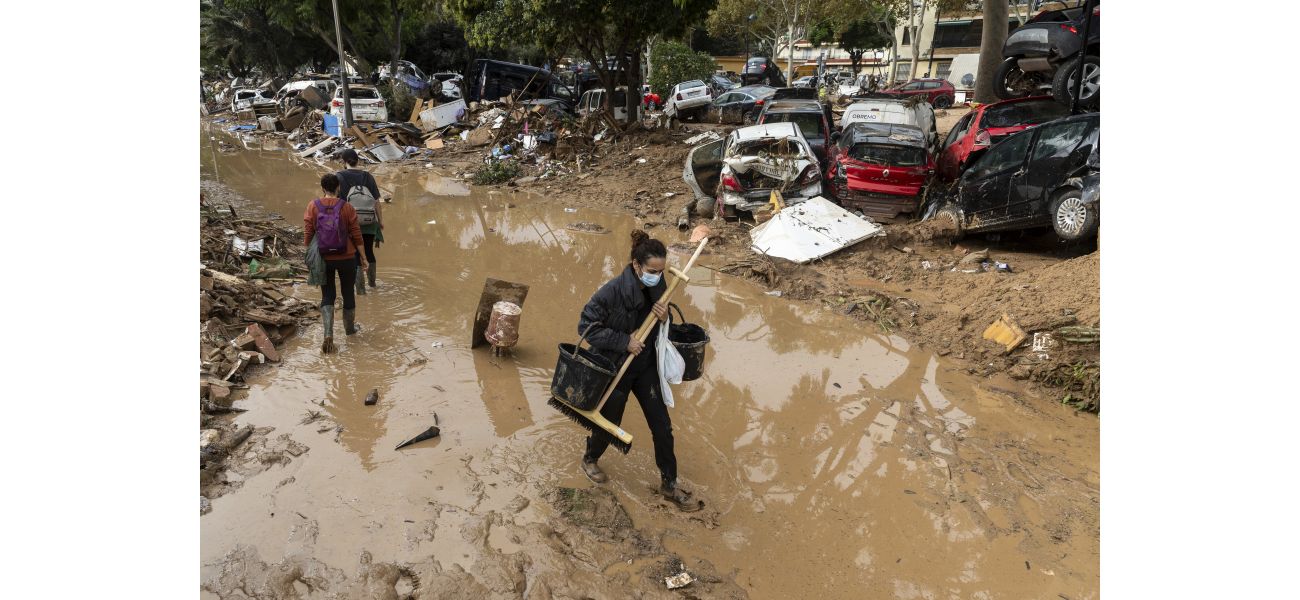 Rescue teams look for flood survivors in Barcelona amid heavy rainfall.