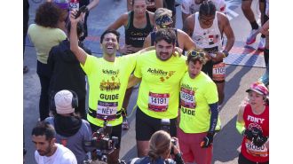 TV celeb completes NY Marathon 3 months after neck injury