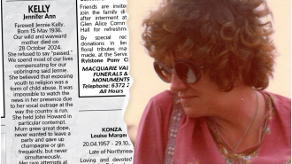Sean's mother Jennie's obituary unexpectedly made her famous, much to his surprise.