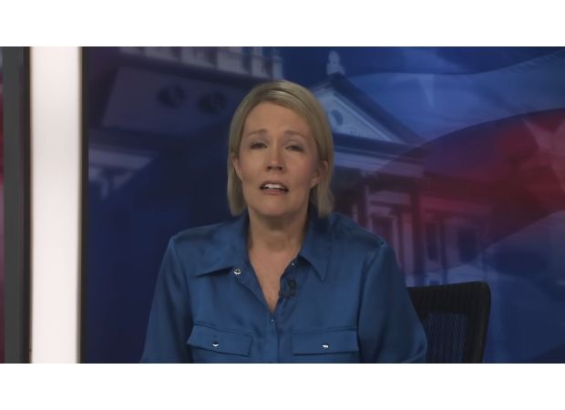 A news anchor struggles to report on the death of her co-host on air.