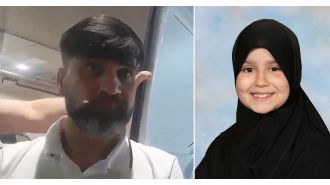 Sara Sharif's father cries in court while denying murdering his daughter.