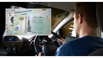 Driver has high points on their licence but has not yet faced suspension.