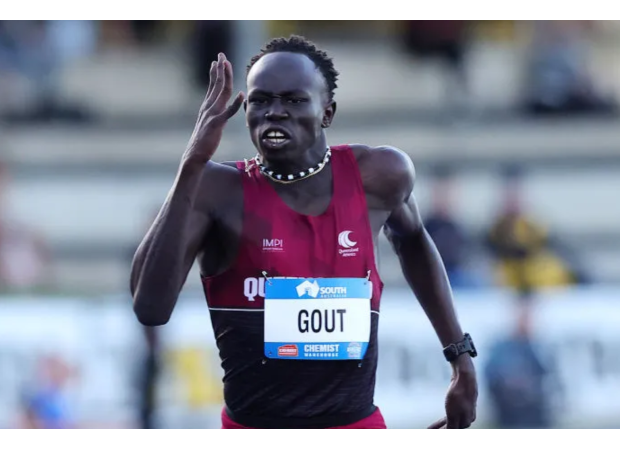 Gout's manager responds to comparisons to Usain Bolt following record-breaking 200m race.
