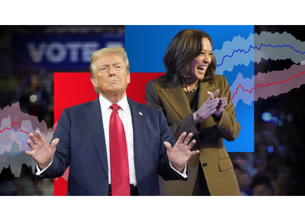 Find out who will win the US election on November 5 with our poll-tracker. 


Track the polls to see who will win the US election on November 5.