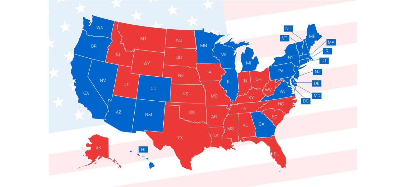 2024 election results compared to 2020 shown on map.