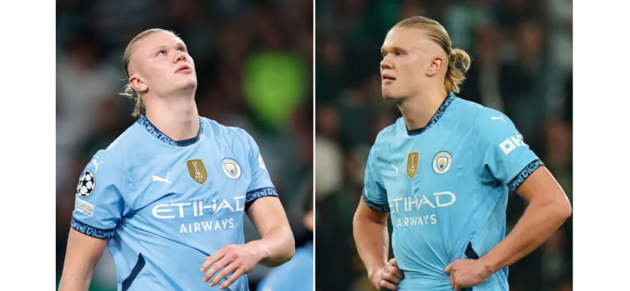 Arsenal supporters tease Haaland and advise Man City player to remain modest after missing penalty.