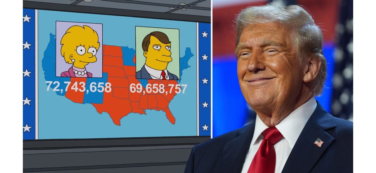 In 2024, The Simpsons eerily predicts the US election map with impressive accuracy.