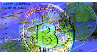 Bitcoin reaches new high of £58,000 shortly after odds for Trump's victory decrease.