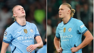 Arsenal supporters tease Haaland and advise Man City player to remain modest after missing penalty.