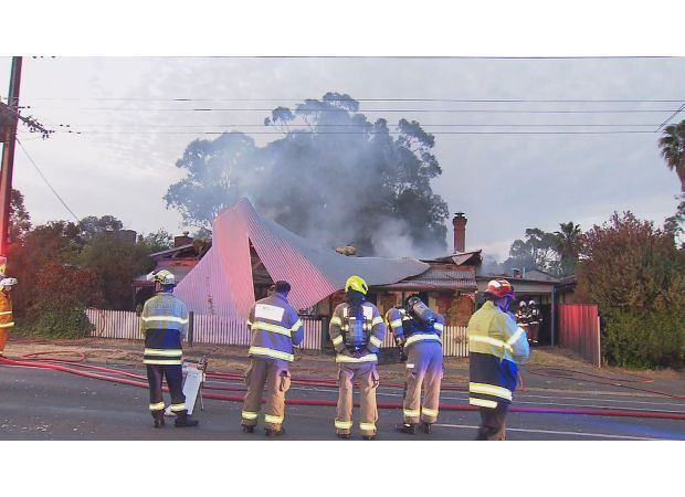 Suspicious fire destroys historic home after nearby explosion rattles residents.