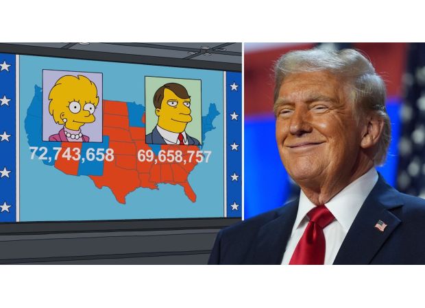 In 2024, The Simpsons eerily predicts the US election map with impressive accuracy.