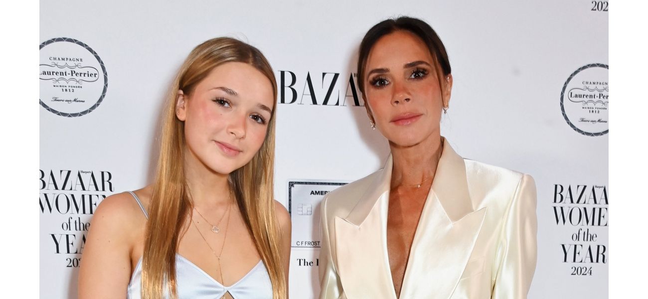 Harper Beckham, 13, gives emotional speech for her mom Victoria, leaving audience touched.