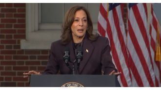 Harris feels content after acknowledging defeat to Trump.
