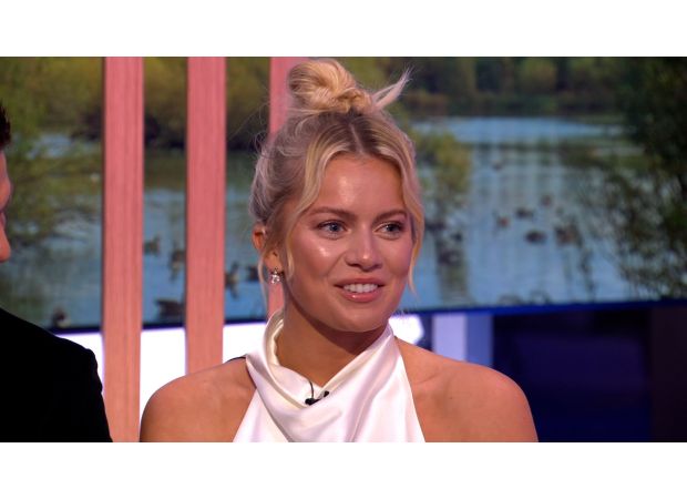 A famous dancer on The One Show tries to fight back tears.
