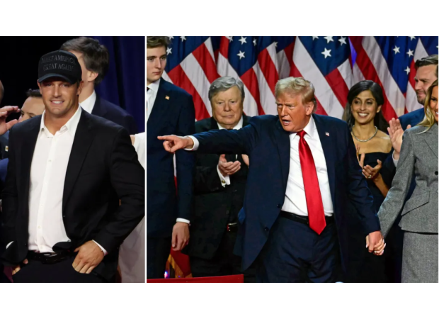 DeChambeau, a top golfer, appeared in Trump's speech, causing an uncomfortable moment.