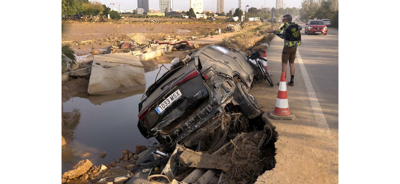 Mother and infant tragically swept away by floodwaters in Spain.