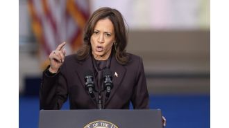 Kamala Harris shares her message of freedom and fairness in the wake of a devastating defeat.