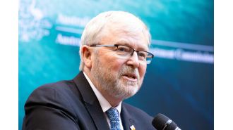 Rudd deletes critical posts about Trump on social media.