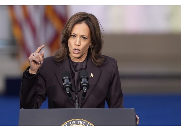 Kamala Harris shares her message of freedom and fairness in the wake of a devastating defeat.