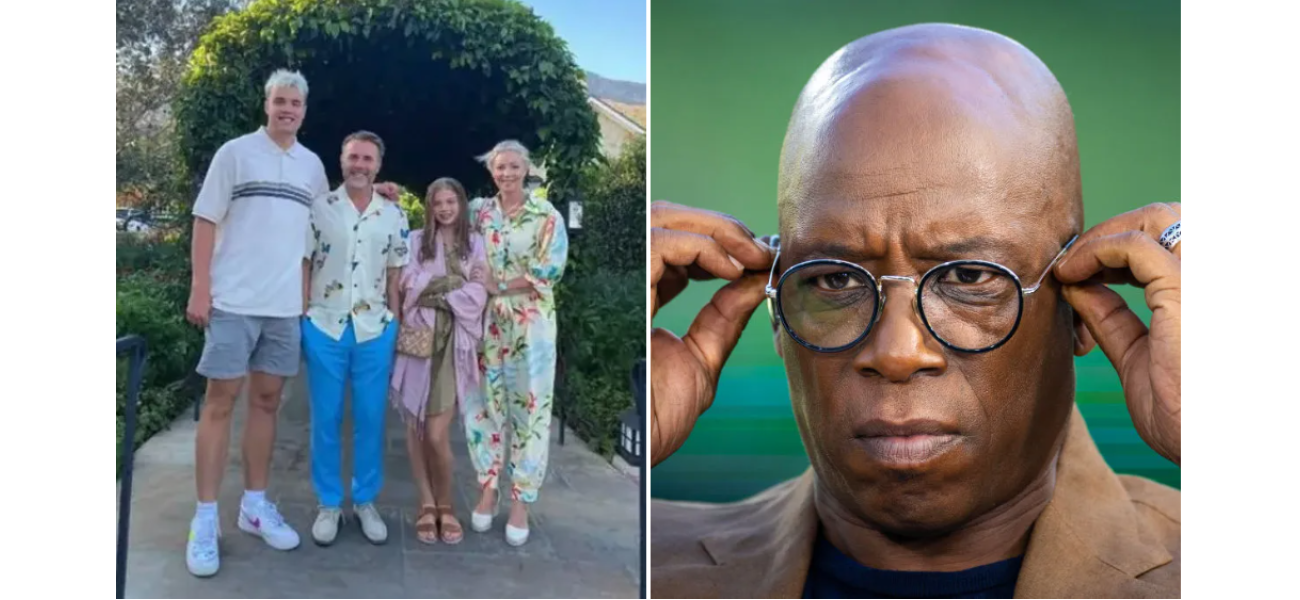 Ian Wright was amazed by a popular image of Gary Barlow's son.