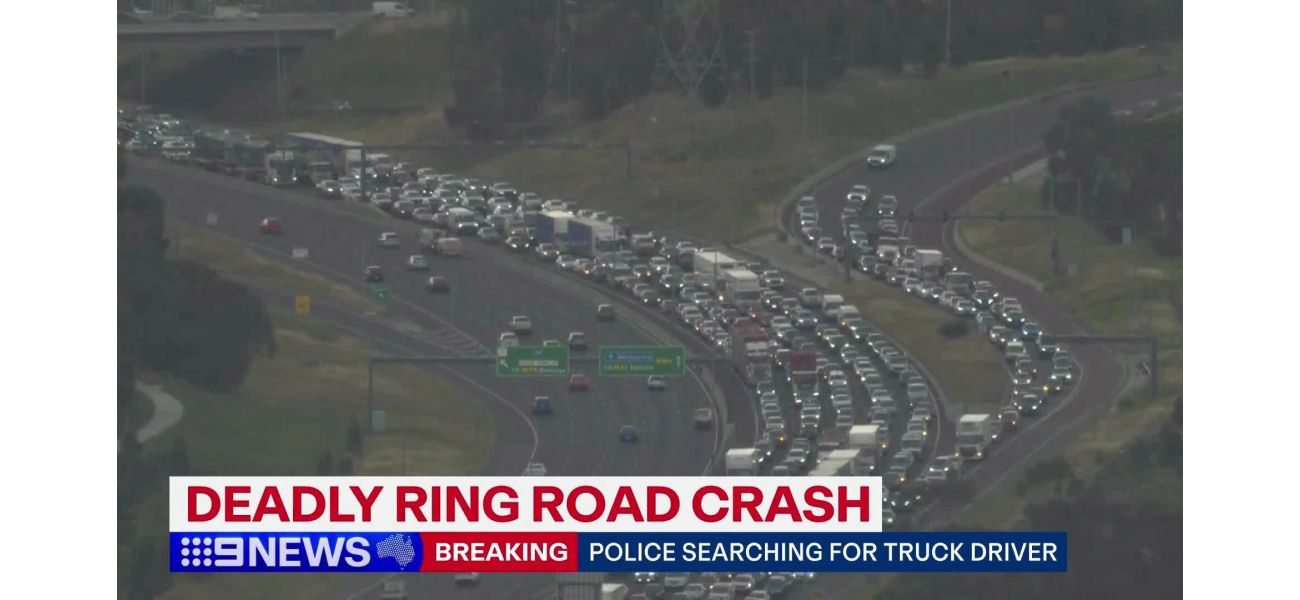 In Melbourne, a driver was killed when their car was hit by an object falling from a truck on a busy freeway.