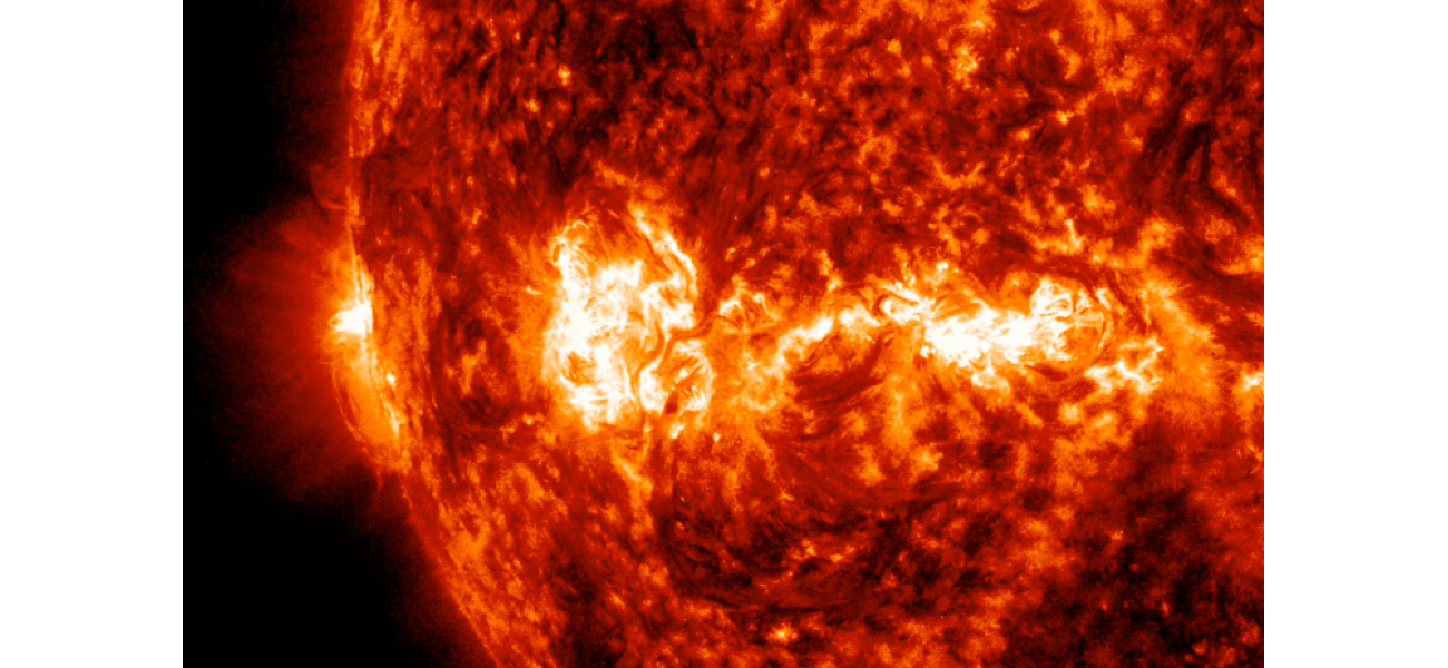 A strong solar flare from the Sun caused radio disruptions on Earth.