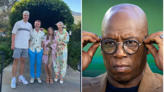 Ian Wright was amazed by a popular image of Gary Barlow's son.