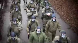 Russian football hooligans are fighting for Putin's interest in Ukraine.