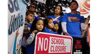 San Jose parents protest school closures in Berryessa.
