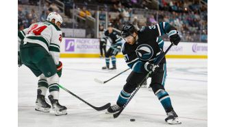 Celebrini scores twice, but Sharks' home game ends on a sour note.