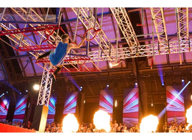 Hit BBC show, Gladiators, top ratings force; resulting in ITV's show cancellation.