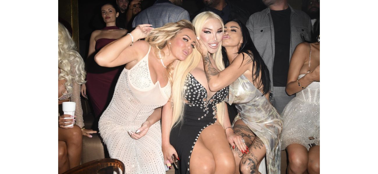 Katie Price kisses Celebrity Big Brother star during night out.