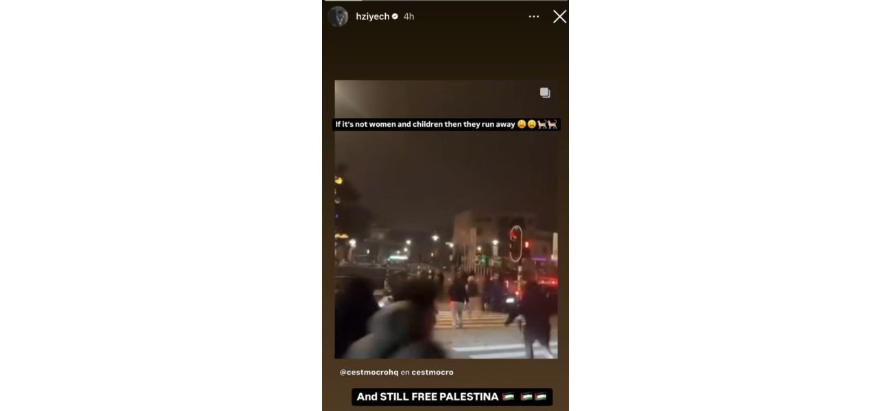 Former Chelsea player Ziyech taunts Israeli fans after attack in Amsterdam.